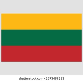 Lithuania Flag Vector Design ,Lithuania Country Flag