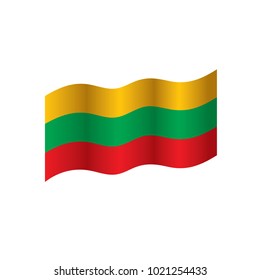 Lithuania flag, vector illustration