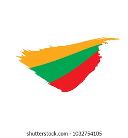 Lithuania flag, vector illustration