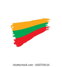 Lithuania flag, vector illustration