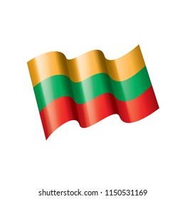 Lithuania flag, vector illustration