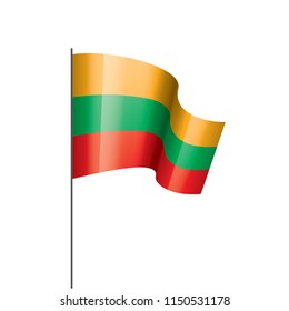 Lithuania flag, vector illustration