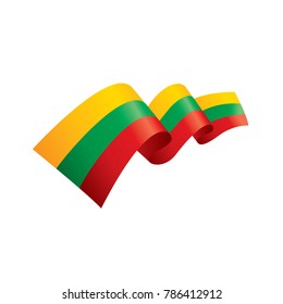 Lithuania flag, vector illustration