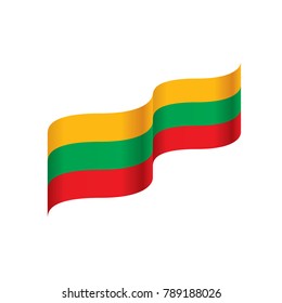 Lithuania flag, vector illustration