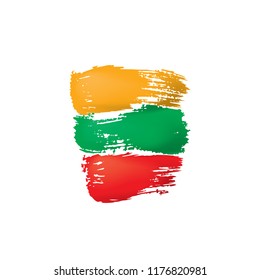 Lithuania flag, vector illustration on a white background