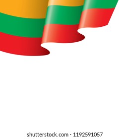 Lithuania flag, vector illustration on a white background.