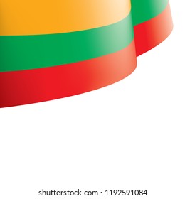 Lithuania flag, vector illustration on a white background.