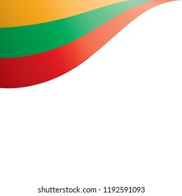 Lithuania flag, vector illustration on a white background.