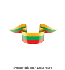 Lithuania flag, vector illustration on a white background.