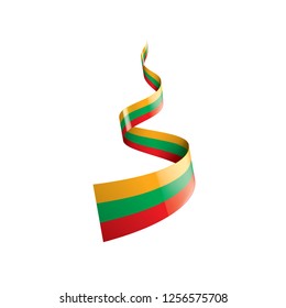 Lithuania flag, vector illustration on a white background.