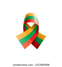 Lithuania flag, vector illustration on a white background.