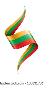 Lithuania flag, vector illustration on a white background.