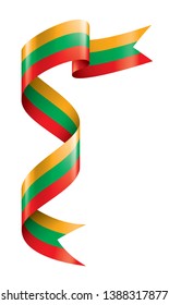 Lithuania flag, vector illustration on a white background.