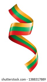 Lithuania flag, vector illustration on a white background.
