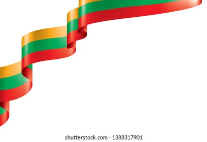 Lithuania flag, vector illustration on a white background.