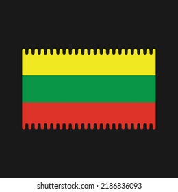 Lithuania Flag Vector. National Flag