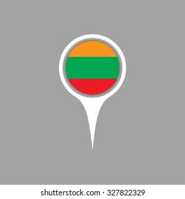 Lithuania flag,pin