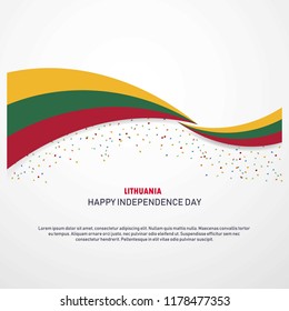 Lithuania Happy independence day Background