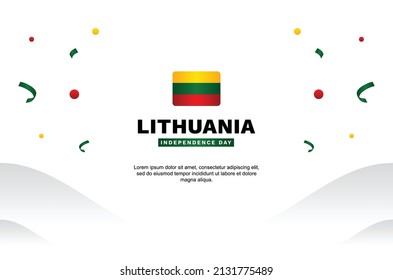 Lithuania Independence Day Background Event