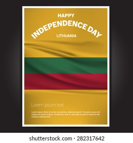 Lithuania Independence Day poster