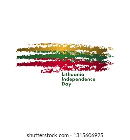 Lithuania Independence Day Vector Template Design Illustration