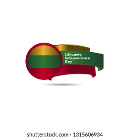Lithuania Independence Day Vector Template Design Illustration