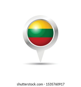 Lithuania location icon vector design.Scalable vector design.