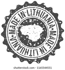 Lithuania Made In Map Travel Stamp Icon City Design Tourism Export Seal
