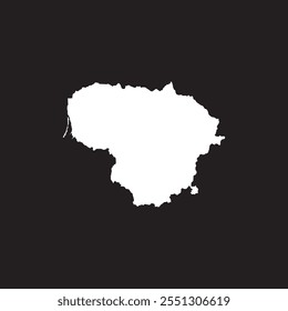 Lituania Icono de mapa Ilustración Diseño de elementos