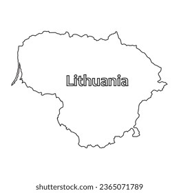 Lithuania map icon vector illustration design