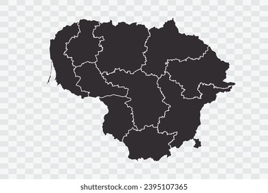 Lithuania Map iron Color on White Background quality files Png