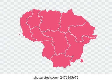 Lithuania Map punch Color Background quality files png