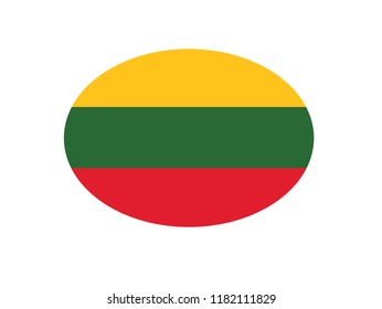 Lithuania national flag circle shape country emblem states symbol