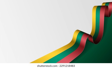 Fondo de la bandera de Lituania. Elemento de impacto para el uso que desea hacer de él.