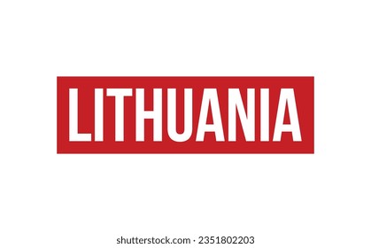 Lithuania Rubber Stamp Seal Vector