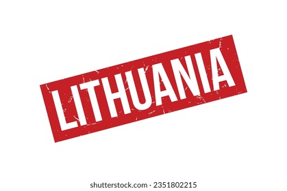 Vector de sello de goma de Lituania