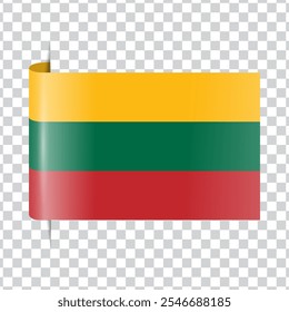  Lituânia marca bandeira nacional com sombra