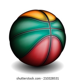 Lithuanians basket ball, vector 