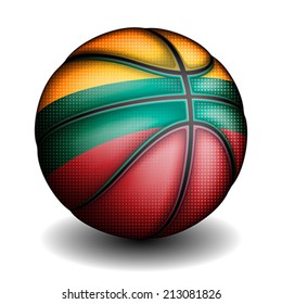 Lithuanians basket ball, vector 