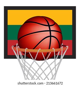 Lithuanians basket ball, vector 