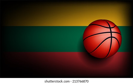 Allergic Arise pivot Lithuania Flag Basketball Stock Illustration 59561074 | Shutterstock