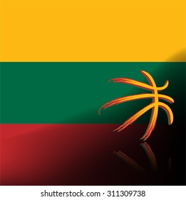 Lithuanians basket ball, vector 