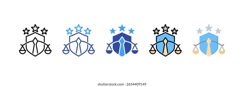 Litigation Multi Style Icon Set