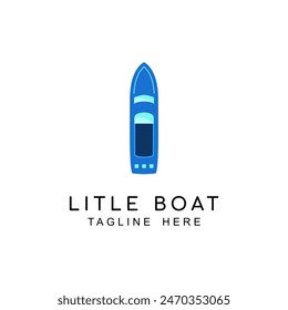 Litle Boat Shape Logo Design