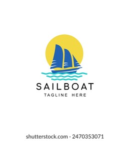 Litle Boat Shape Logo Design