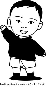 litle boy with a big happy smile 