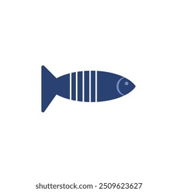 litle fish symbol icon illustration