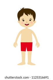 litte boy body anatomy human 