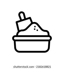litter box icon illustration vector graphic