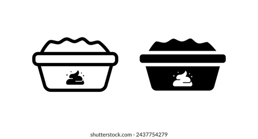 Litter Box icon. for mobile concept and web design. vector illustration
